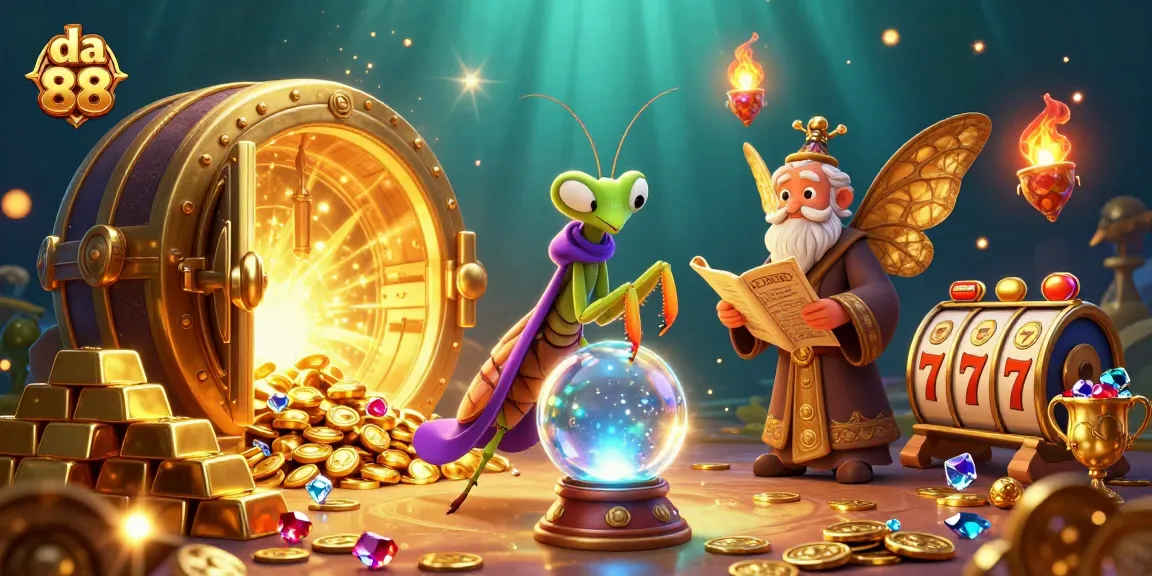 Experience the magic of da 88 with vibrant slot illustrations and mystical elements.