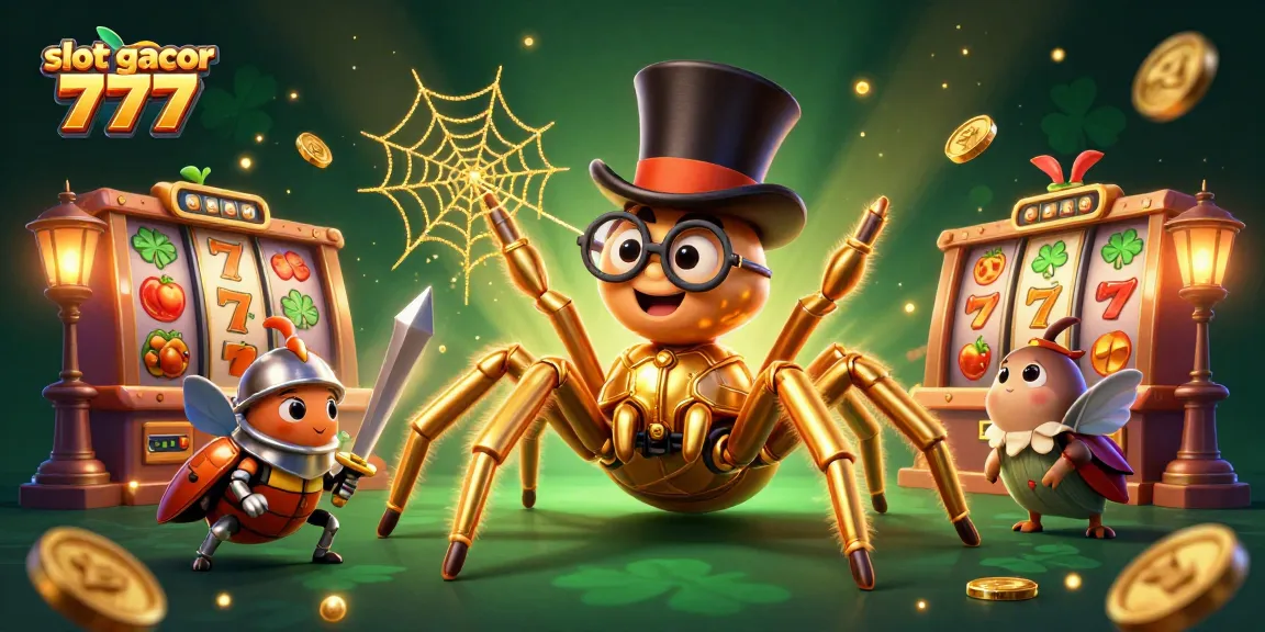 Engage with slot gacor 777 through a vibrant casino scene featuring iconic characters and elements.