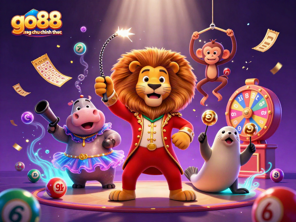 Experience the excitement of go88 trang chu chinh thuc with dynamic fortune-themed animated characters.