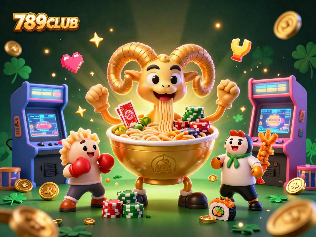 Experience the vibrant action of 789CLUB’s dynamic casino scene featuring animated gaming characters.