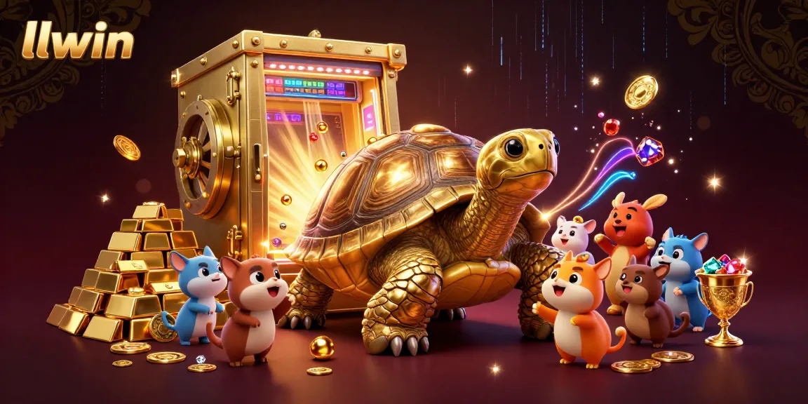 Visit llwin for an exciting time at a casino designed for fun, featuring vibrant characters and treasures.